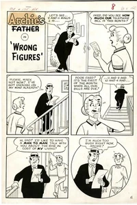 Bob White ARCHIE - PEP 175 (1964) historia de una página ARTE ORIGINAL - Imagen 1 de 1