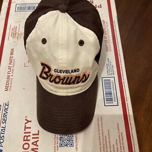 Cleveland Browns NFL Reebok Team Script Structured Fitted  L Large Hat Cap