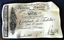 NOVITA' - RIVISTA MENSILE PER LA DONNA - POSACENERE - VINTAGE - FORNASETTI