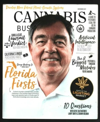 2017 December Cannabis Business Times Magazine Florida Marijuana Growing A.I. Foto 1 de 4