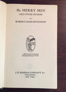 The Merry Men And Other Stories Undated Leather Cover Robert Louis Stevenson - Foto 1 di 12