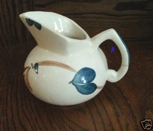 Jarra de cerámica vintage pintada a mano floral 2 tazas 16 oz portuguesa? - Imagen 1 de 3