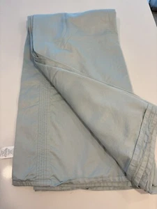 Pottery Barn Aqua Blue 100% Organic Cotton King Flat Sheet - Picture 1 of 8