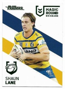 2020 NRL Traders Magic Round Parallel Card (MRP10) SHAUN LANE Parramatta Eels
