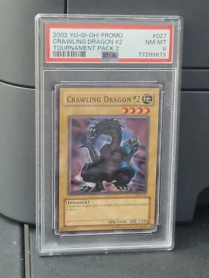 PSA 8 - CRAWLING DRAGON #2 - TP2-027 - TOURNAMENT PACK 2 - 2002 - YuGiOh! - Image 1 of 2
