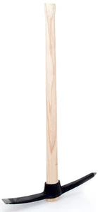 2,5kg Spitzhacke Pickel mit Holzstiel, Gartenhacke Kreuzhacke EU-Produktion - Bild 1 von 9