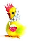 Vintage Doly Toys No10 Easter Miss Chicken 7'' Doll Greek New With Tag Rare