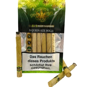 GOLD PALMS® Blunt Wraps | 100% Natural | Pre-Rolled cones | Tabak frei | Hülsen - Bild 1 von 79