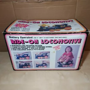 1980s Vintage Botoy Tai Way Toys Ride-On Steam Locomotive Train - VERY RARE NEW - Picture 1 of 9