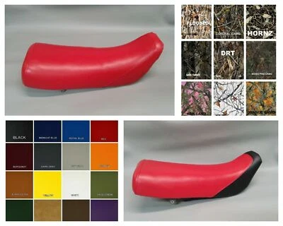 HONDA XR100R Seat Cover 1985-1999 in SOLID BLACK or 25 colors & 2-tone Foto 1 de 4