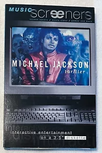 1995 Michael Jackson Music Screeners Screen Savers 3.5" Floppy Diskette Thriller - Picture 1 of 4