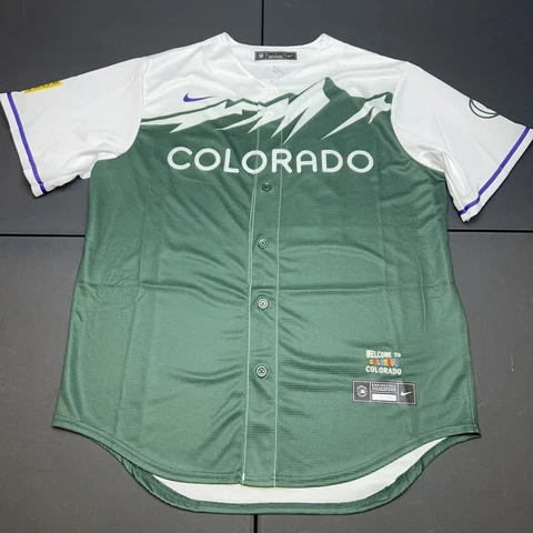 Trevor Story Nike 2022 City Connect Colorado Rockies Sz Large Retail $160.00 Cover