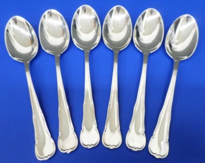 6 - WMF Barock Patent 90 Scroll Silverplate Germany Flatware 5 3/8" TEASPOONS - Image 1 of 4