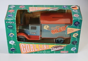 VTG 1993 ERTL Houston Oilers Die Cast Coin Bank Truck Team NFL Made In USA NEW - Picture 1 of 10
