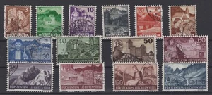 (WH22908) LIECHTENSTEIN 1937, MI 156/69, USED, CV €170, SEE SCANS - Picture 1 of 2