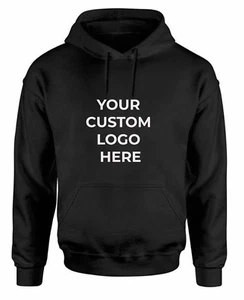 HODDIE personalizado, logotipo personalizado HODDIE, logotipo de texto sudadera con capucha, impresión de algodón, - Imagen 1 de 5