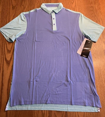 CAMISA POLO HEAD GOLF para hombre púrpura/aqua S/S M L XL 2XL #1017 NUEVA CON ETIQUETAS Foto 1 de 3