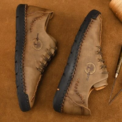 Zapatos informales hechos a mano para hombre Moda Cómodos Mocasines Zapatos para conducir Foto 1 de 4