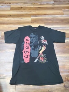 VTG JOE MONTANA 49ERS Player T SHIRT 1987 Sz LARGE L Tee Shirt - Picture 1 of 11