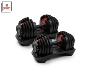 Adjustable Dumbbell 24kg Set Home Gym Hand Dumbbells Exercise Fitness Weight - Picture 1 of 4
