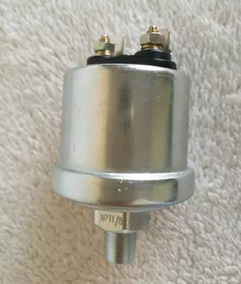 oil pressure sender 0-80psi 10-180ohms low 16psi alarm 1/8NPT for vehicle sensor - Image 1 of 4