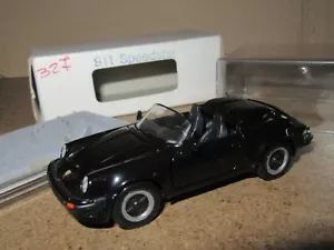 513Q NZG Modelo No 327 Alemania Porsche 911 Speedster Negro 1:43 + Caja - Bild 1 von 12