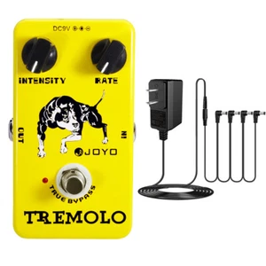 JOYO Tremolo Effects Pedal True Bypass Guitar Pedal Power Supply Adapter 4 Cable - Picture 1 of 15