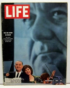 Life Magazine September 4 1964 LBJ Big Show in Color - Imagen 1 de 1