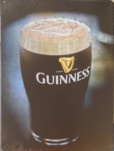 Sign Time - Letrero de hojalata de vidrio Guinness, 12. W x 16" H - Imagen 1 de 1