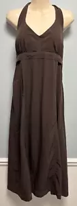 Athleta Pack Everywhere Dress Size 12T Brown Halter Top Athletic Activewear - Picture 1 of 5