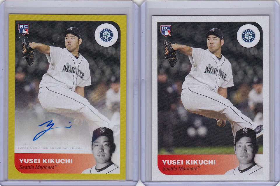Yusei Kikuchi Mariners Autograph 2019 Topps On Demand Reflections Gold Auto 1/1 - Image 1 of 2
