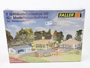Faller H0 Gebäude-Bausatz Set "Kleingewerbe" 5-tlg. Baustoffhandel Werkstatt etc - Bild 1 von 2
