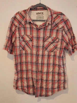 Camisa Levis Western Manga Corta Perla Botón Grande Foto 1 de 4