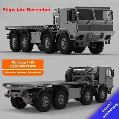 Hot Sale CUB3 8WD CNC 1/18 Metall RC Militärtransporter 2Gang-Getriebe Modelle - Bild 1 von 4
