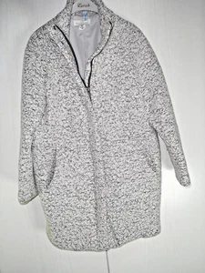 S013 L.O.G.G. Dicke Langacke, Kurzmantel, weiß/grau,  Gr. 40, - Bild 1 von 4