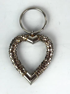Llavero corazón escala dragón cota de malla brillo brillante vintage - Imagen 1 de 2