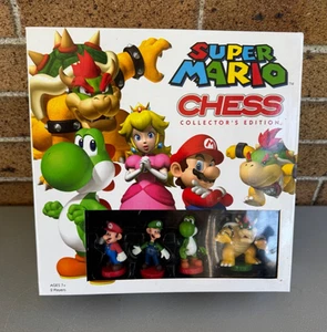 Nintendo Super Mario Chess Set Game Collectors Edition Tin Complete 2009 - Picture 1 of 8
