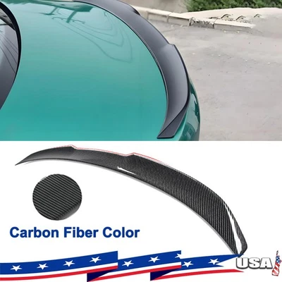 M3 Style Rear Trunk Spoiler Wing For BMW 3 Series G20 G80 M3 2019-23 Carbon Look - Image 1 of 4