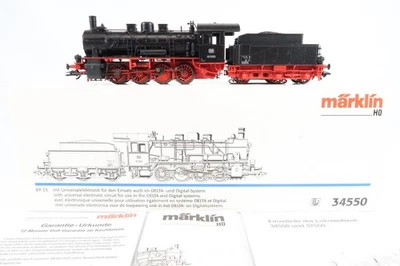 Märklin 34550 H0 Dampflok mit Tender BR 55 5555 der DB DELTA/DIGITAL in OVP  - Bild 1 von 4