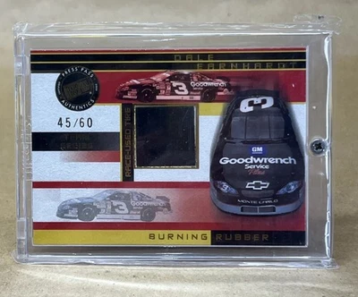 Dale Earnhardt 2002 Press Pass Burning Rubber Card Race Used Tire 45/60 - Image 1 of 4