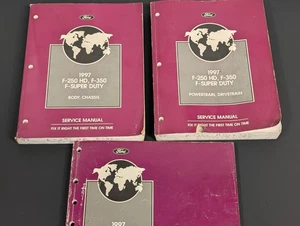 1997 Ford F 250 350 SUPER DUTY Truck Service Shop Repair Manual Book - Bild 1 von 9