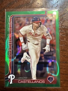 2025 Topps Chrome Baseball Nick Castellanos #226 Green Lava Refractor /99 - Picture 1 of 3