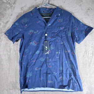 William Murray Golf Shirt Men's Small The Caddie Shack Blue Watermelon NWT New - Picture 1 of 11