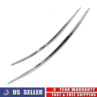 For Mercedes-Benz E320 E350 E550 2X Front Bumper Molding Chrome Strip Trim Cover - Image 1 of 4