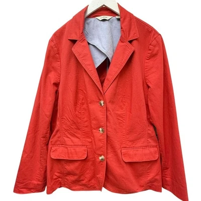 L.L. Blazer BEAN Coral Talla XL Informal Mujer Chaqueta Algodón Lona Foto 1 de 4
