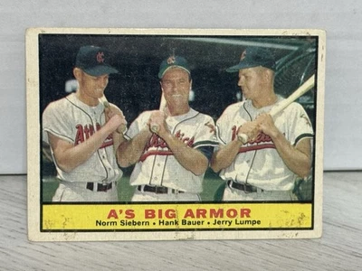 1961 TOPPS A's BIG ARMOR #119 SIEBERN BAUER LUMPE - Image 1 of 2