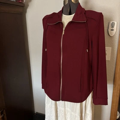 chicos weekends zip front jackets size 1 - Image 1 of 3