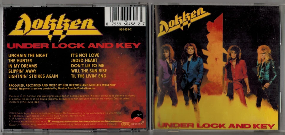 DOKKEN - Under Lock And Key (1985 CD) - George Lynch - Bild 1 von 2