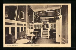 Wolfenbüttel, Ansichtskarte, Cafe Klausche, Innenansicht 1915  - Picture 1 of 2