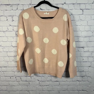 Maurices розовый и белый шар вязаный свитер женщин размер M - Изображение 1 из 4